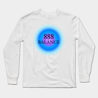 888 Angel Numbers Balance Glowing Aura Long Sleeve T-Shirt